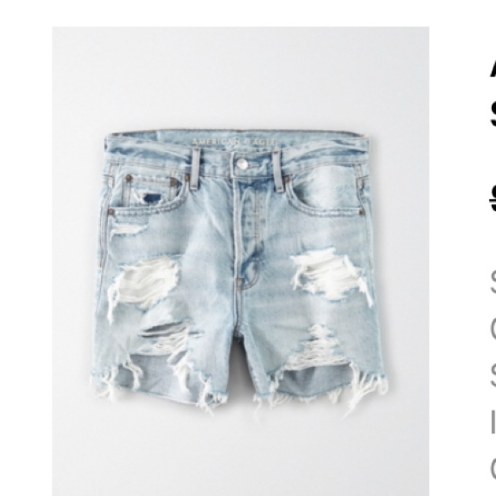 American Eagle Outfitters Light Blue Jean Shorts